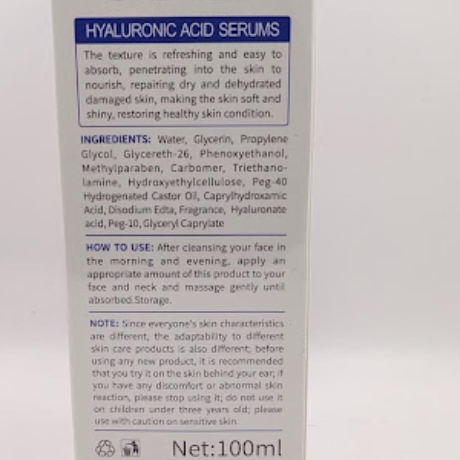 💧 Sadoer Hyaluronic Acid Serum 100ml – Hidratación Profunda y Antiedad